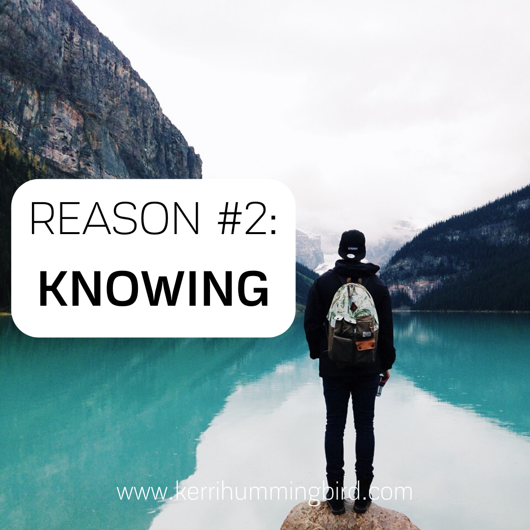 Read more about the article Reason #2: Knowing