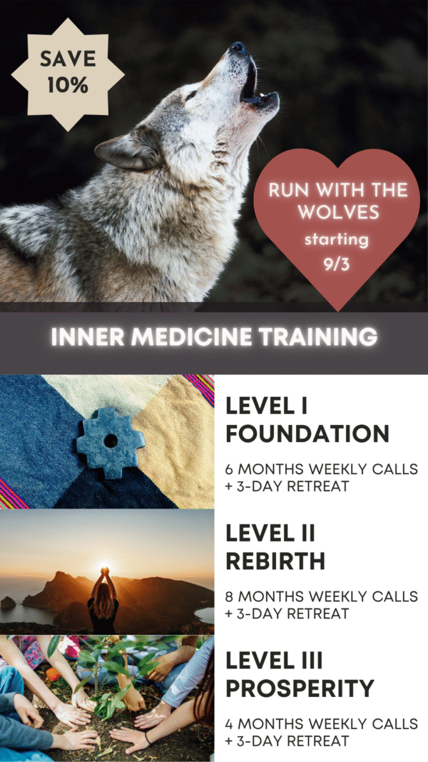 Inner Medicine Training - Levels I, II, III - Wolf 2025